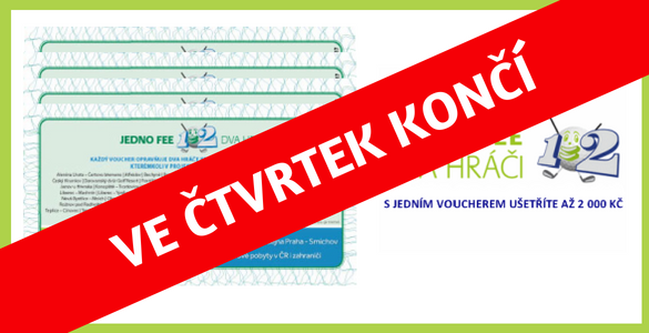 1 fee = 2 hráči - hrajte dva za cenu jednoho na více než 50 hřištích. Jen 399 Kč za 12 kupónů! 1 fee = 2 hráči - hrajte dva za cenu jednoho na více než 50 hřištích. Jen 399 Kč za 12 kupónů!