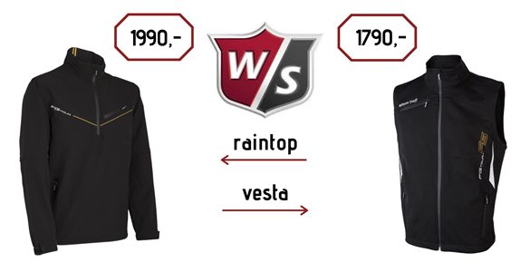 Wilson Staff FG Tour Rain Top 1990 Kč nebo vesta 1790 Kč Wilson Staff FG Tour Rain Top 1990 Kč nebo vesta 1790 Kč