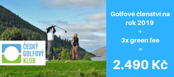 ČGK - NOVÁ VARIANTA: golfové členství na rok 2019 + 3x green fee k využití na 34 hřištích ČGK - NOVÁ VARIANTA: golfové členství na rok 2019 + 3x green fee k využití na 34 hřištích