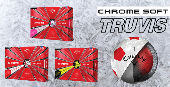 Prémiové Callaway Chrome Soft Truvis míče - 12 ks za nepřehlédnutelných 890 Kč