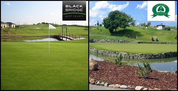 Golf Black Bridge nebo Konopiště - 2 green fee + 3x 50min s trenérem v Praze