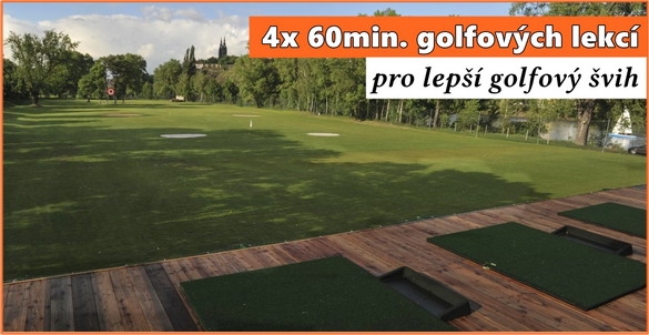 4x 60min, golfového tréninku pro zlepšení hry včetně videoanalýzy v Praze se slevou 60%!