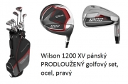 Wilson 1200 XV pánský PRODLOUŽENÝ golfový set, ocel, pravý