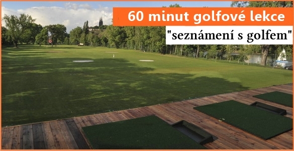Seznámení s golfem na Císařské louce - 60 min. individuální lekce se slevou 57%!