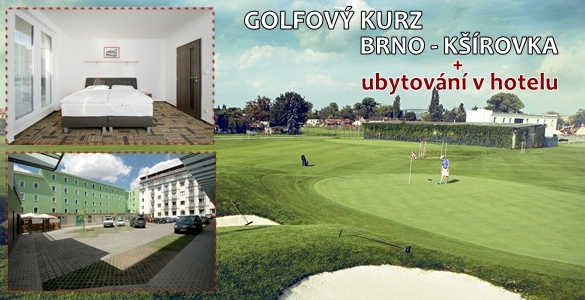 Dvoudenní golfový kurz 9x50 min. + pobyt se snídaní v Brně jen za 3290 Kč! 