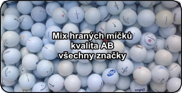 Hrané golfové míčky mix značek 6,9 Kč / ks