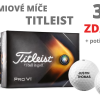 TITLEIST premiové míče v jarní akci: 3+1 tucet zdarma a vlastní potisk navrch 