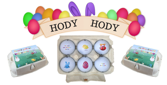 Připravte si velikonoční koledu pro Vašeho golfistu včas! 6 míčků s velikonočními motivy v (ne)tradičním balení