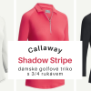 Dámské golfové triko Callaway s 3/4 rukávem za 1090 Kč!! Černé, bílé, korálové, velikosti XS-XXL