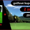 Golfové kupony 2 za 1 - dvacet kuponu + dárek Golfové tipy jen za 365 Kč, hra až na 28 hřištích 