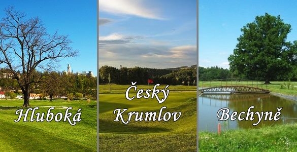 Bomba golf v jižních Čechách: Hluboká + Český Krumlov + Bechyně na 18 jamek dohromady za 1250 Kč.