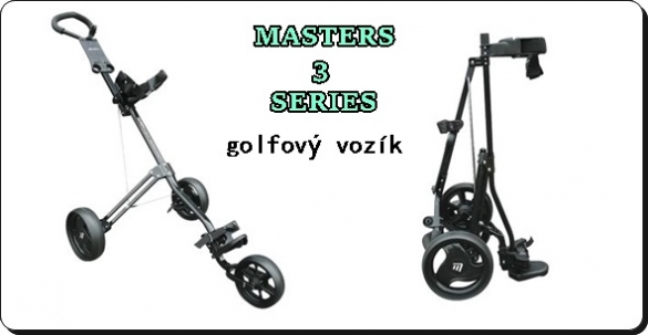 Golfový vozík Masters 3 Series tříkolový se slevou 40%