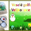 6 golfových vajíček s velikonočními motivy - výběr různých nosnic, viz další varianty