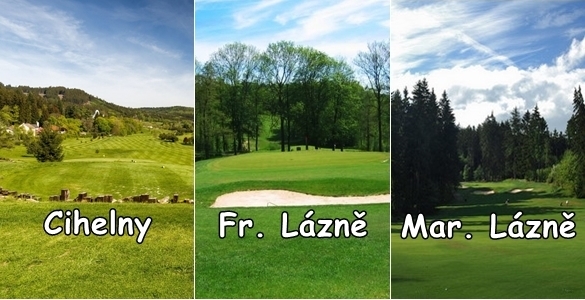 Lázeňský golf 3 fee Cihelny + Fr. Lázně + Mar. Lázně se slevou 35%