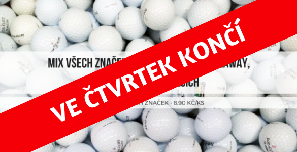 Hrané golfové míčky 50 ks - AB kvalita mix všech značek jen 8,90 Kč/ks