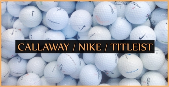 Golfové míčky Callaway - Nike - Titleist, 50 ks mix kvalita AB jen za 399 Kč!  