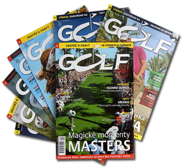 Časopis Golf - roční předplatné se slevou 40% + varianta s volným green fee ještě výhodněji! 