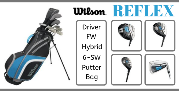 WILSON REFLEX - pánský kompletní golfový set s bagem za podzimních 6190 Kč