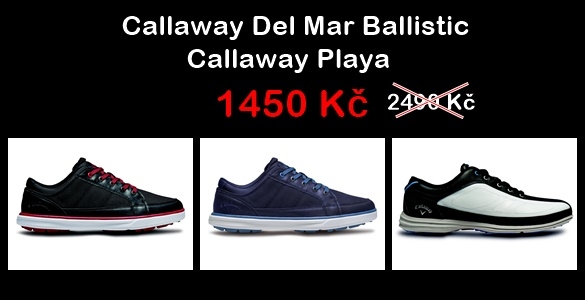 Callaway golfové boty bez spiků - pánské i dámské se slevou až 1040 Kč