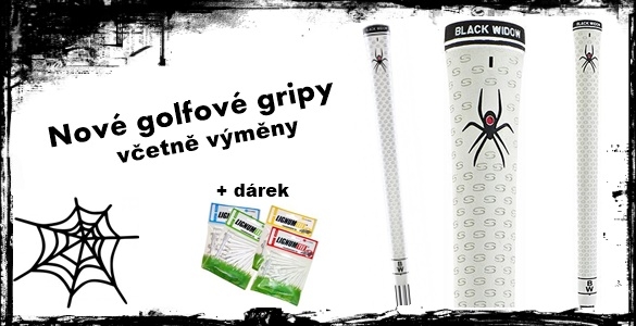 13 stylových gripů Black Widow Tour Silk + přegripování holí + dárek = sleva 65% 