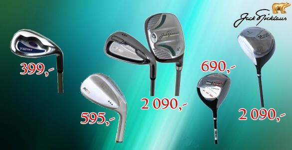 Jack Nicklaus mrazivý výprodej 5 produktů - večky, drivery, sety od 399 Kč - viz varianty