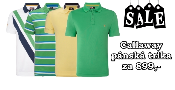 Callaway pánská golfová trička za 899 Kč - více než patnáct modelů v různých barvách a velikostech