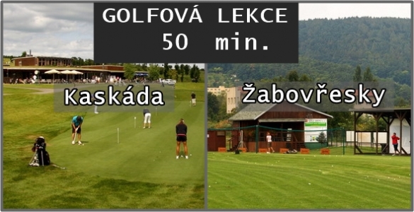  Lekce golfu 50min. s profesionálním trenérem v Brně se slevou 44% pro 1-3 osoby