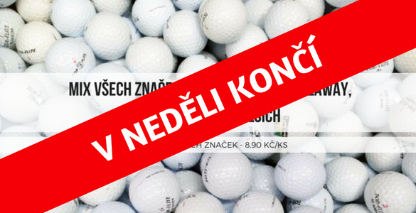 Hrané golfové míčky 50 ks - AB kvalita mix všech značek jen 8,90 Kč / ks