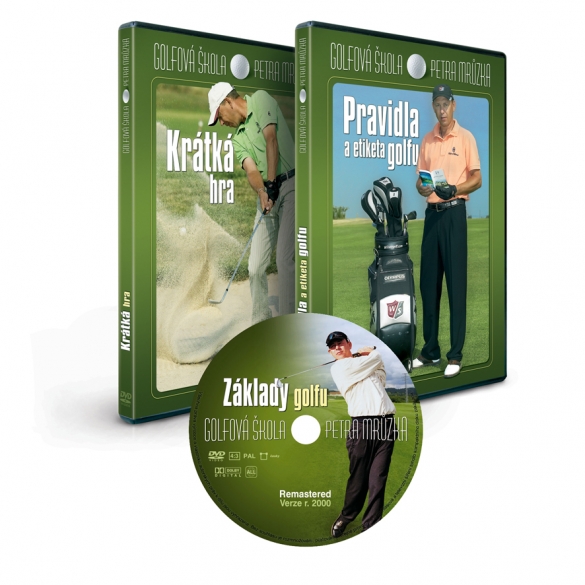 Golfová škola Petra Mrůzka - set 3DVD se slevou více 49%, včetně poštovného. LIMITOVANÁ AKCE