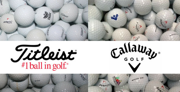 Hrané golfové míčky TITLEIST nebo CALLAWAY A/B (50 ks) za 12 Kč/ks