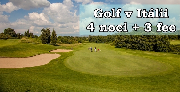 Golf poitalsku - 4 noci + 3 fee, snídaně, 2x lekce s trenérem, jen 7990 Kč / os.