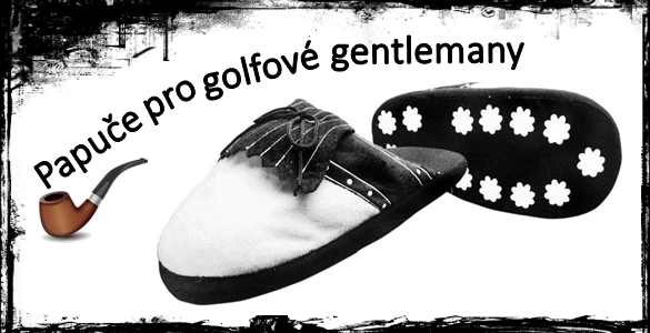 Stylové papuče pro golfové gentlemany jen za 395 Kč