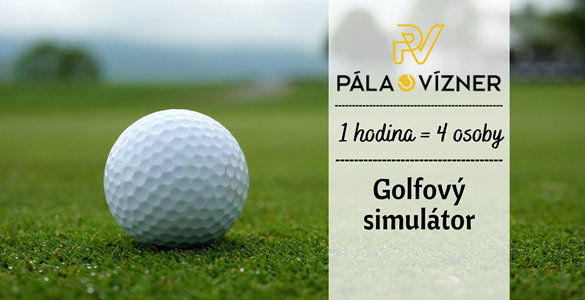 Golfový simulátor v PRAZE pro 4 osoby za 299 Kč/hod. 