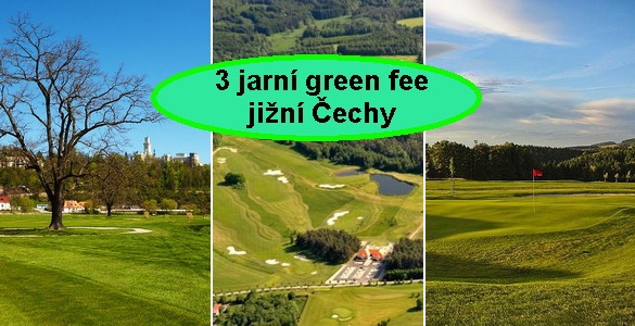 Balíček jihočeských green fee - Mnich + Hluboká + Český Krumlov na 18 jamek se slevou 27%. 