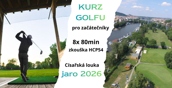 Oblíbený golfový kurz 8 x 80min v Praze se závěrečnou zkouškou za 3999 Kč. Plus sleva v golf shopu