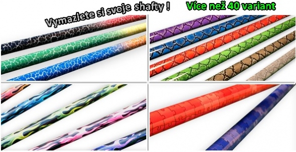 Převlékněte svoje shafty do nového kabátu - 8 kabátů jen za 450 Kč Převlékněte svoje shafty do nového kabátu - 8 kabátů jen za 450 Kč