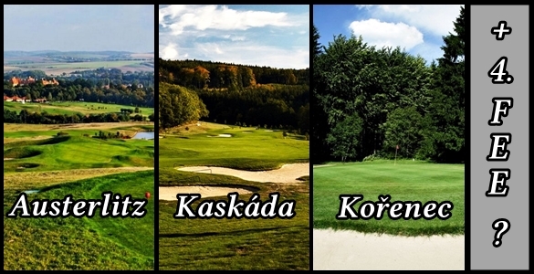 4 green fee na jižní Moravě: Austerlitz - Kaskáda - Kořenec, kdykoliv i během víkendů, ušetříte až 51%