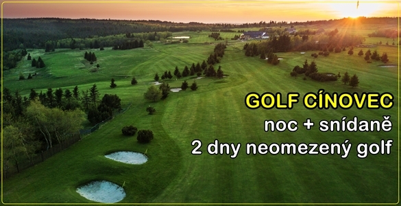 Golf Cínovec & Krušnohorský Dvůr nebo Hotel Pomezí - 2denní neomezený golf + noc se snídaní za bombastických 995 Kč nebo další varianty