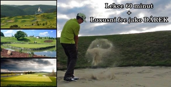 Golfová lekce 60 min. v Praze + 1 fee na 18 jamek (Konopiště / Karlštejn / Albatross) jako dárek!