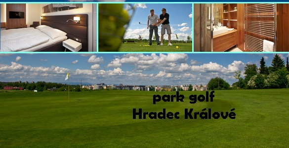 Park Golf Hradec Králové - 3 denni golfový pobyt - kurz  pro 2 začínající golfisty s trenérem  a luxusním ubytováním