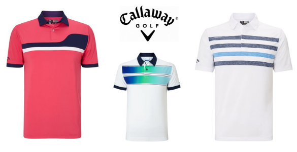 Tři modely pánských triček Callaway za 890 Kč / KUS! Velikosti S-XL