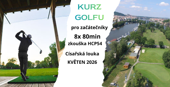 Oblíbený golfový kurz 8 x 80min v Praze se závěrečnou zkouškou za 3999 Kč. Plus sleva v golf shopu