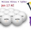 Wilson Ultra nový golfový míček + plastové týčko = 17 Kč. Libovolné množství se slevou 39%