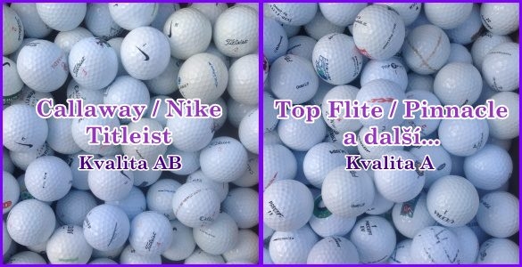 Hrané golfové míčky mix značek již od 7,5 Kč / ks - 2 varianty 