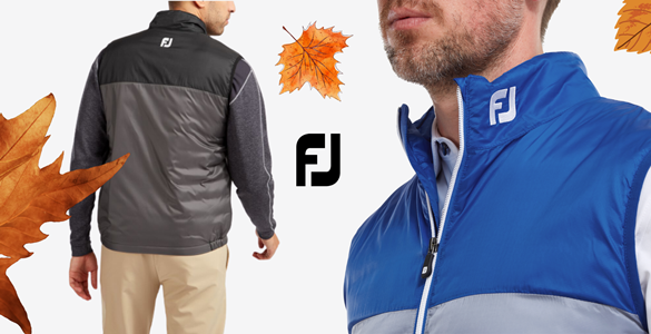 Footjoy zateplené pánské golfové vesty za 2350 Kč.