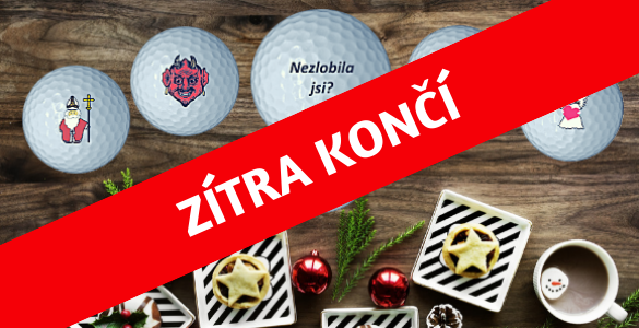 Nadílka 6 mikulášských golfových míčků jen za 199 Kč!