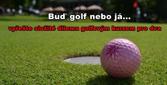 Golfový kurz pro dvojici - 10 x 50min, včetně vstupů míčů a zkoušky na HCP 54. Cena 4290 Kč/os.