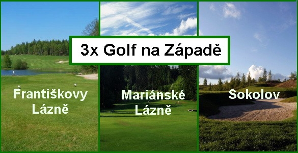 Lázeňský golfový Západ - Mariánské Lázně + Františkovy Lázně + Sokolov se slevou 41%.Platí i v sezoně 2014!