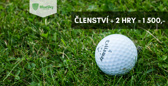 Golfové členství 2021: registrace ČGF + 2 hry 