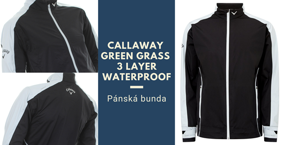 Pánská nepromokavá bunda Callaway Green Grass 3.0 - poslední kousky za 2.390 Kč!